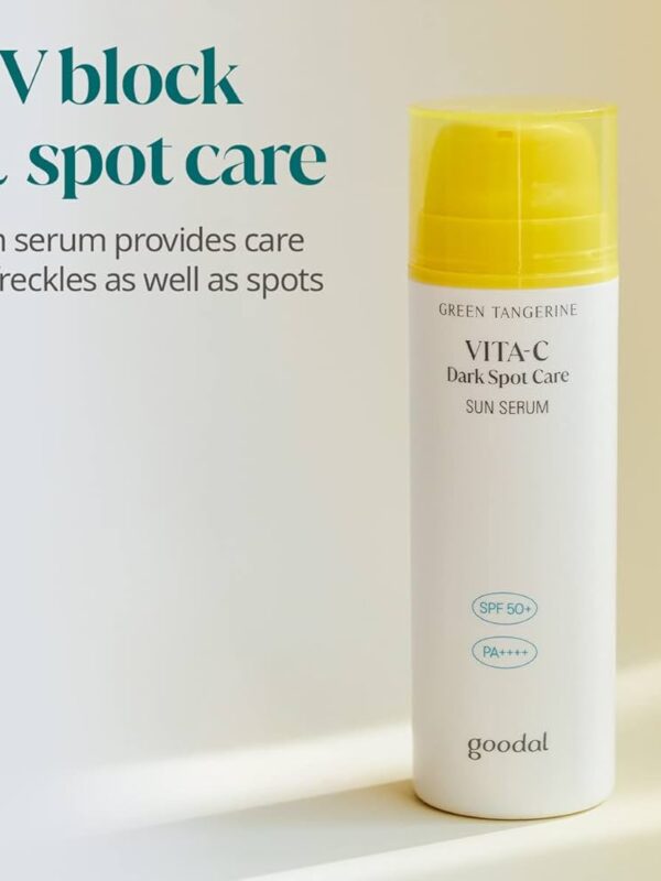 Goodal Green Tangerine Vita C Dark Spot Care Sun Serum 50 ml Protector solar serum