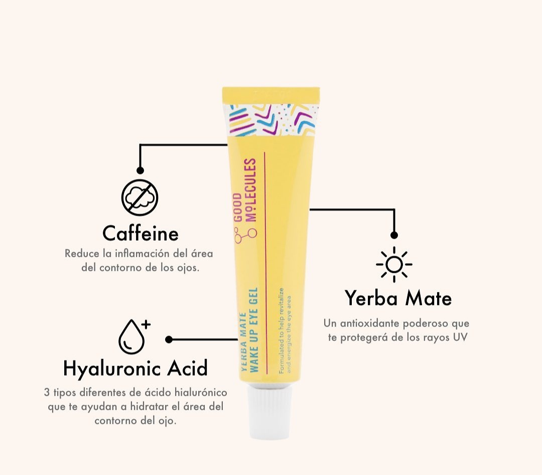 Yerba Mate Wake UP Gel 15 ml Good Molécules contorno de ojos - Imagen 2