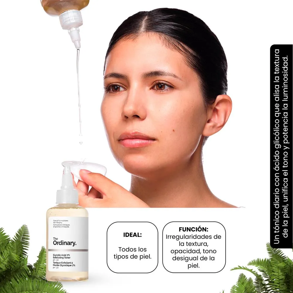 Tónico ácido glicólico/ The Ordinary Glycolic Acid 7% Toning Solution - Imagen 4