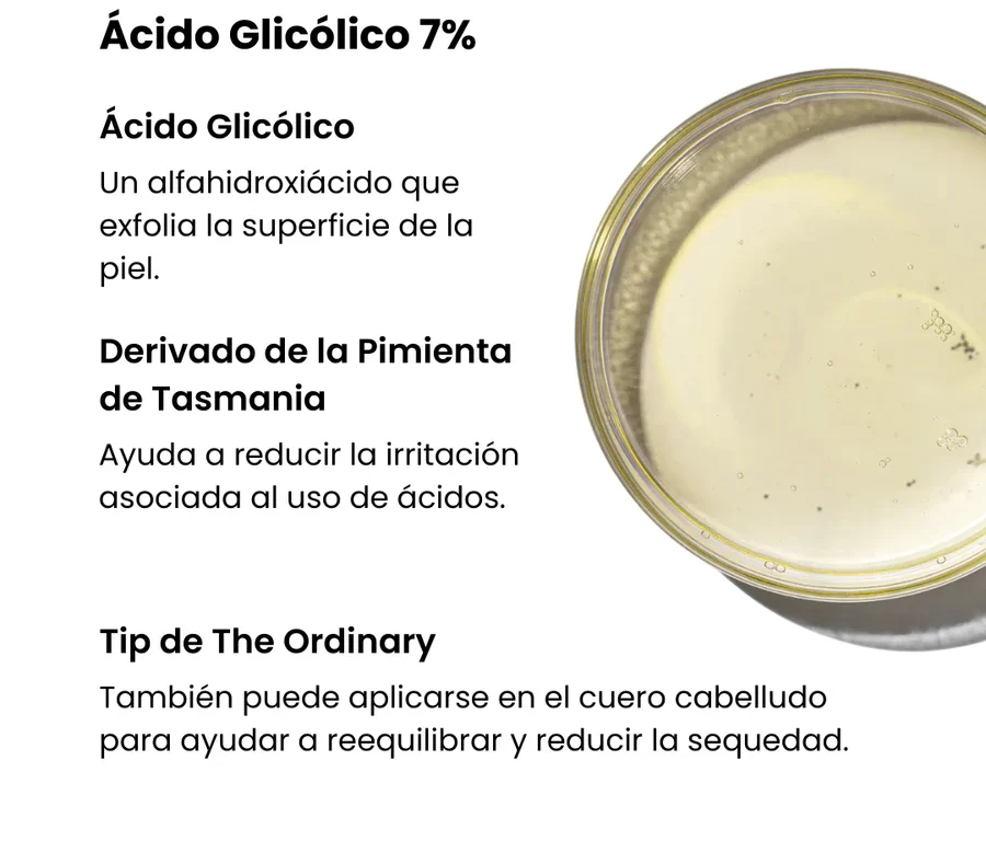 Tónico ácido glicólico/ The Ordinary Glycolic Acid 7% Toning Solution - Imagen 3