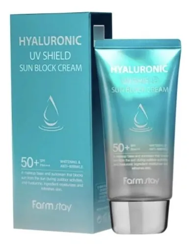 Farm Stay – Protector Solar con Ácido Hialurónico Hyaluronic UV Shield Sun Block Cream  70g