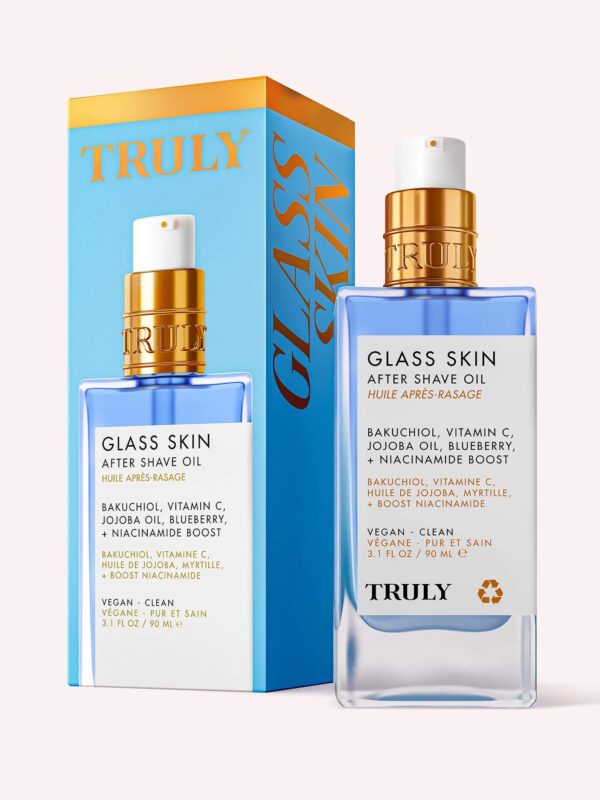 Truly Aceite ACLARADOR para después del afeitado con efecto piel de cristal GLASS SKIN 90ml